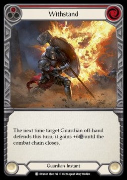 Withstand (Red) (Regular) - Dynasty (Common) [DYN-042]