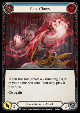 Flex Claws (Blue) (Regular) - Dynasty (Rare) [DYN-052]