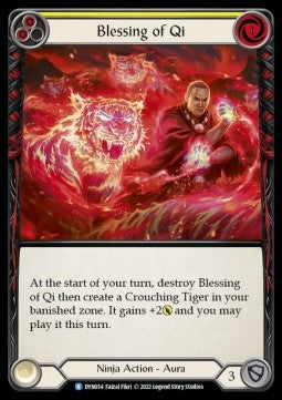Blessing of Qi (Yellow) (Regular) - Dynasty (Rare) [DYN-054]