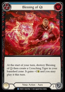 Blessing of Qi (Blue) (Regular) - Dynasty (Rare) [DYN-055]