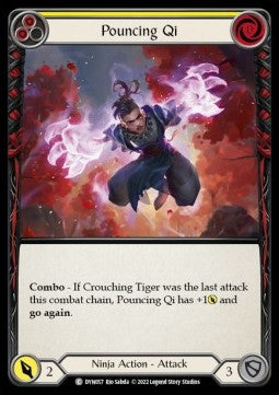 Pouncing Qi (Yellow) (Regular) - Dynasty (Common) [DYN-057]