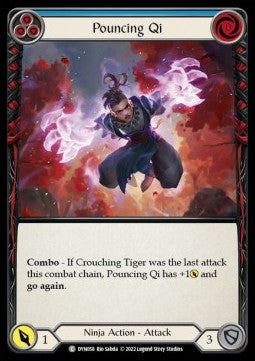 Pouncing Qi (Blue) (Regular) - Dynasty (Common) [DYN-058]