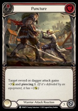 Puncture (Red) (Rainbow Foil) - Dynasty (Common) [DYN-079]