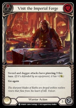 Visit the Imperial Forge (Red) (Rainbow Foil) - Dynasty (Common) [DYN-085]