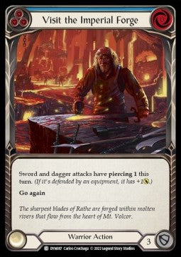 Visit the Imperial Forge (Blue) (Rainbow Foil) - Dynasty (Common) [DYN-087]