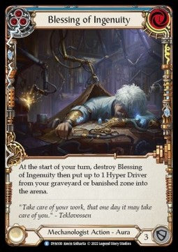 Blessing of Ingenuity (Blue) (Regular) - Dynasty (Rare) [DYN-100]