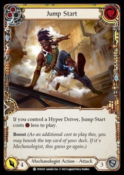 Jump Start (Yellow) (Rainbow Foil) - Dynasty (Common) [DYN-105]