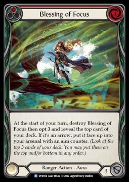 Blessing of Focus (Red) (Regular) - Dynasty (Rare) [DYN-159]