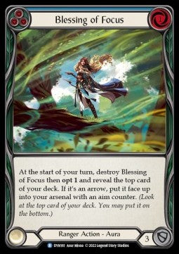 Blessing of Focus (Blue) (Regular) - Dynasty (Rare) [DYN-161]