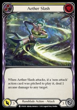 Aether Slash (Yellow) (Regular) - Dynasty (Common) [DYN-183]