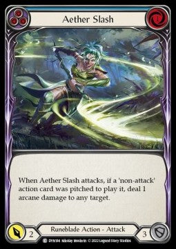 Aether Slash (Blue) (Regular) - Dynasty (Common) [DYN-184]