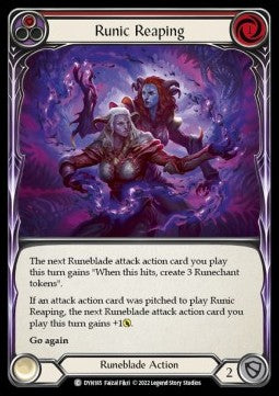 Runic Reaping (Red) (Regular) - Dynasty (Common) [DYN-185]