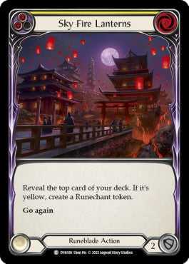Sky Fire Lanterns (Yellow) (Regular) - Dynasty (Common) [DYN-189]