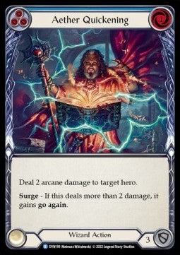 Aether Quickening (Blue) (Regular) - Dynasty (Rare) [DYN-199]