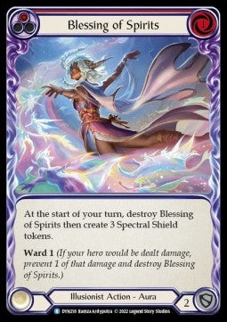 Blessing of Spirits (Red) (Regular) - Dynasty (Rare) [DYN-218]