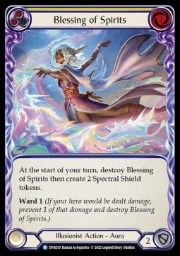 Blessing of Spirits (Yellow) (Regular) - Dynasty (Rare) [DYN-219]