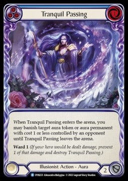 Tranquil Passing (Blue) (Rainbow Foil) - Dynasty (Rare) [DYN-223]