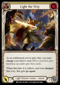 Light the Way (Yellow) (Rainbow Foil) - Dusk till Dawn (Common) [DTD-067]