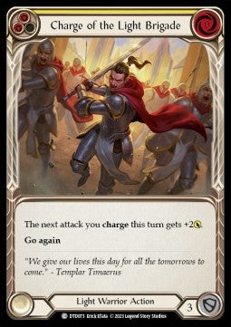 Charge of the Light Brigade (Yellow) (Rainbow Foil) - Dusk till Dawn (Common) [DTD-073]