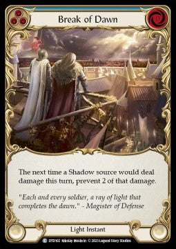 Break of Dawn (Blue) (Regular) - Dusk till Dawn (Common) [DTD-102]