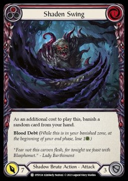 Shaden Swing (Red) (Rainbow Foil) - Dusk till Dawn (Common) [DTD-124]