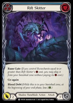 Rift Skitter (Blue) (Rainbow Foil) - Dusk till Dawn (Common) [DTD-154]