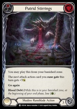 Putrid Stirrings (Red) (Rainbow Foil) - Dusk till Dawn (Common) [DTD-161]