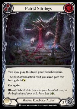 Putrid Stirrings (Yellow) (Rainbow Foil) - Dusk till Dawn (Common) [DTD-162]