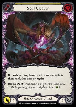 Soul Cleaver (Yellow) (Rainbow Foil) - Dusk till Dawn (Common) [DTD-185]