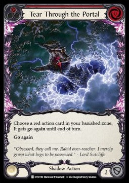 Tear Through the Portal (Red) (Rainbow Foil) - Dusk till Dawn (Common) [DTD-190]