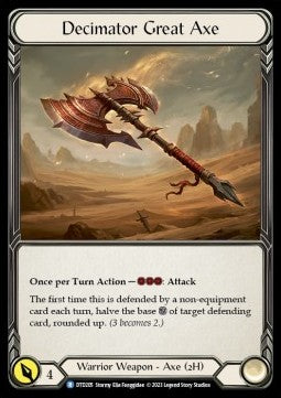 Decimator Great Axe (Regular) - Dusk till Dawn (Rare) [DTD-205]