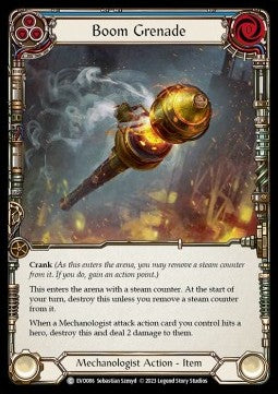 Boom Grenade (Blue) (Rainbow Foil) - Bright Lights (Common) [EVO-086]