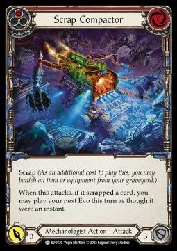 Scrap Compactor (Red) (Rainbow Foil) - Bright Lights (Common) [EVO-129]