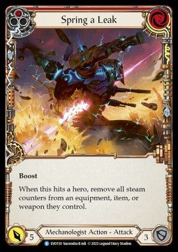 Spring a Leak (Red) (Rainbow Foil) - Bright Lights (Rare) [EVO-150]