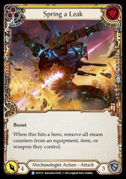 Spring a Leak (Yellow) (Rainbow Foil) - Bright Lights (Rare) [EVO-151]