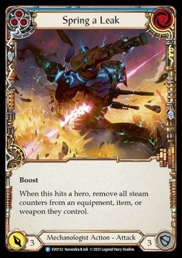 Spring a Leak (Blue) (Rainbow Foil) - Bright Lights (Rare) [EVO-152]