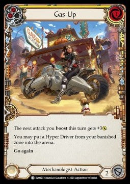 Gas Up (Yellow) (Rainbow Foil) - Bright Lights (Common) [EVO-223]