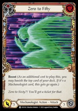 Zero to Fifty (Red) (Rainbow Foil) - Bright Lights (Common) [EVO-162]