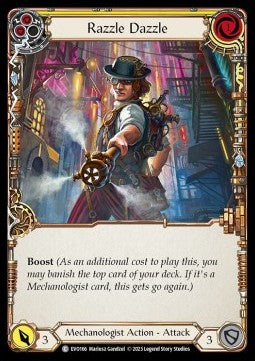 Razzle Dazzle (Yellow) (Rainbow Foil) - Bright Lights (Common) [EVO-166]
