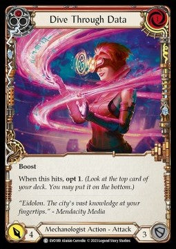 Dive Through Data (Red) (Regular) - Bright Lights (Common) [EVO-189]
