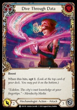 Dive Through Data (Blue) (Rainbow Foil) - Bright Lights (Common) [EVO-191]