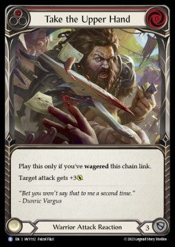 Take the Upper Hand (Red) (Rainbow Foil) - Heavy Hitters (Rare) [HVY-112]