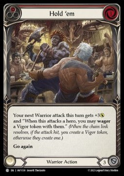 Hold 'em (Red) (Rainbow Foil) - Heavy Hitters (Common) [HVY-130]