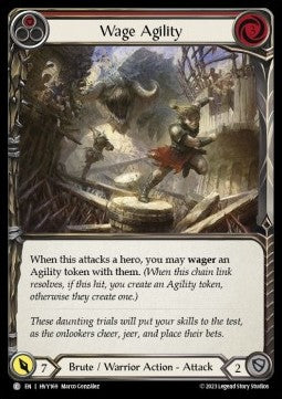 Wage Agility (Red) (Rainbow Foil) - Heavy Hitters (Common) [HVY-169]