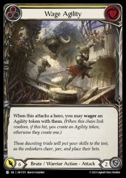 Wage Agility (Yellow) (Rainbow Foil) - Heavy Hitters (Common) [HVY-170]
