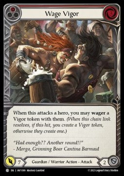 Wage Vigor (Red) (Regular) - Heavy Hitters (Common) [HVY-189]