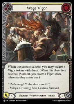 Wage Vigor (Yellow) (Regular) - Heavy Hitters (Common) [HVY-190]