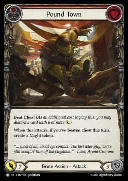 Pound Town (Red) (Rainbow Foil) - Heavy Hitters (Common) [HVY-035]