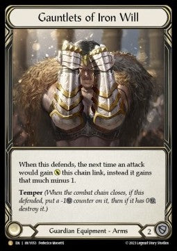 Gauntlets of Iron Will (Cold Foil) - Heavy Hitters (Legendary) [HVY-053]