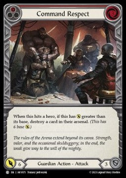 Command Respect (Red) (Rainbow Foil) - Heavy Hitters (Common) [HVY-071]